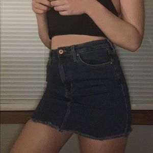 Denim mini skirt